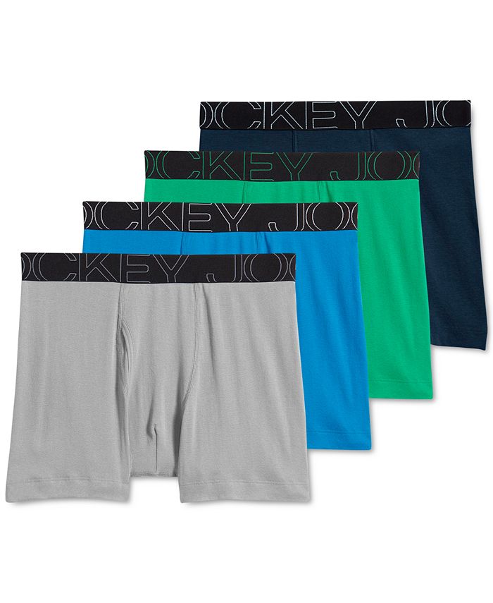 Jockey Life 4-Pack Men's Fresh Microfiber Stretch Boxer Briefs - Assorted  Color (XL): Buy Online at Best Price in UAE 