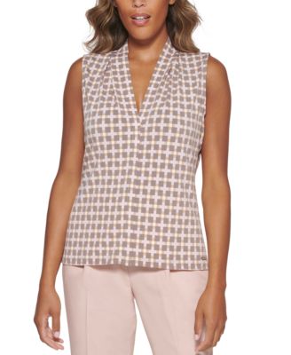 Calvin Klein - Geometric V-Neck Tank Top