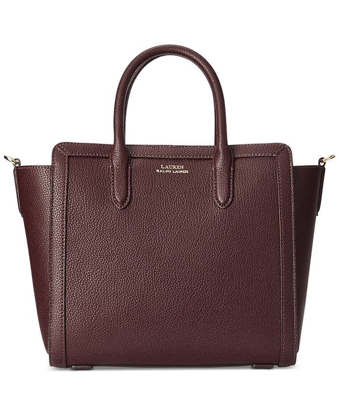 Lauren Ralph Lauren Tyler Medium Leather Tote - Macy's