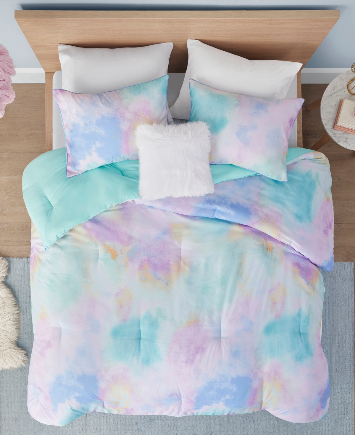 Intelligent Design Cassiopeia Watercolor Tie Dye -Pc. Comforter Set