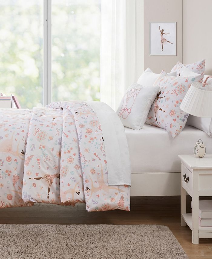 Olivia & Finn Ballerina Flowers 5 Piece Comforter Set, Full Macy's