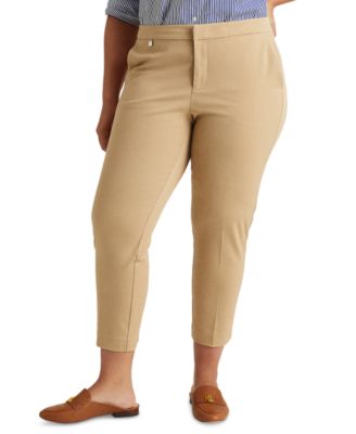 skinny plus size khaki pants