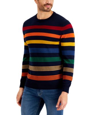 Club Room Men's Regular-Fit Stripe Sweater, Created For Macy's - Macy's