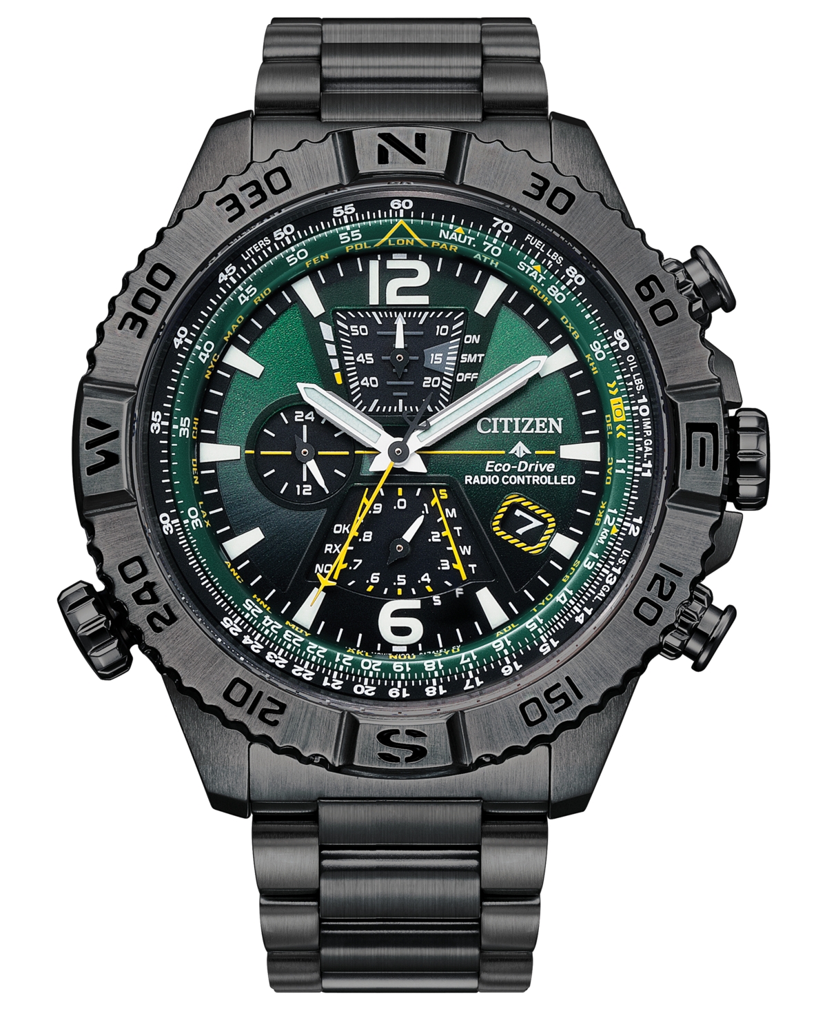 Men's Chronograph Promaster Navihawk Gray-Tone Stainless Steel Bracelet Watch 48mm - Gray
