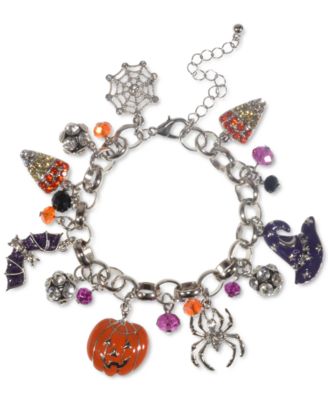Charter Club - Silver-Tone Halloween Charm Bracelet