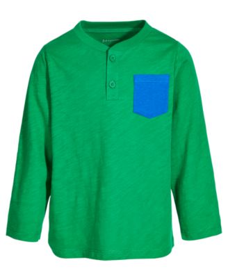 First Impressions - Baby Boys Pocket Cotton Henley