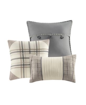 Ridge Herringbone 7-Pc. Comforter Set, Queen