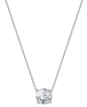 MACY'S DIAMOND SOLITAIRE 18" PENDANT NECKLACE (1-1/5 CT. T.W.) IN 14K WHITE, YELLOW OR ROSE GOLD