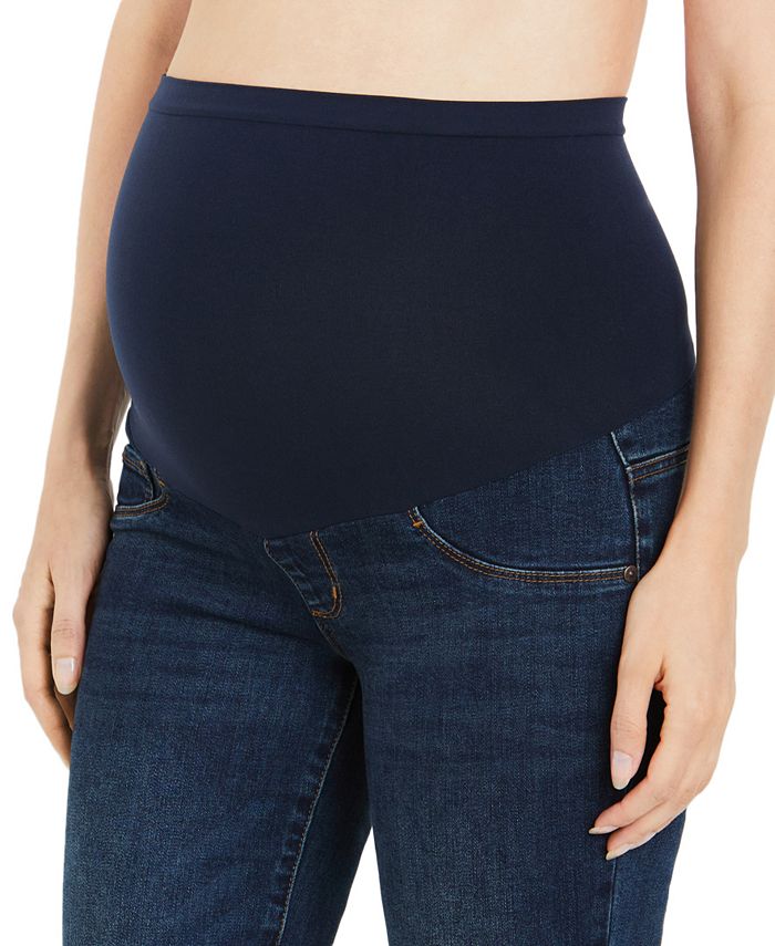 Motherhood Maternity Dark Wash Straight-Leg Jeans - Macy's