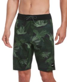 Men's Leaf Print 9" Board Shorts