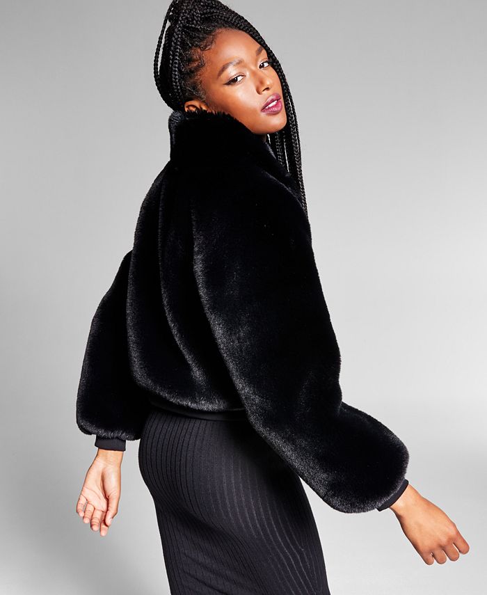 INC International Concepts Jeannie Mai X MixedMedia Cropped Bomber