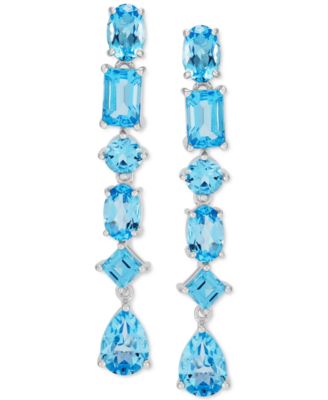 Swiss Blue Topaz Drop Earrings (6-1/5 ct. t.w.) in Sterling Silver (Also in Citrine)