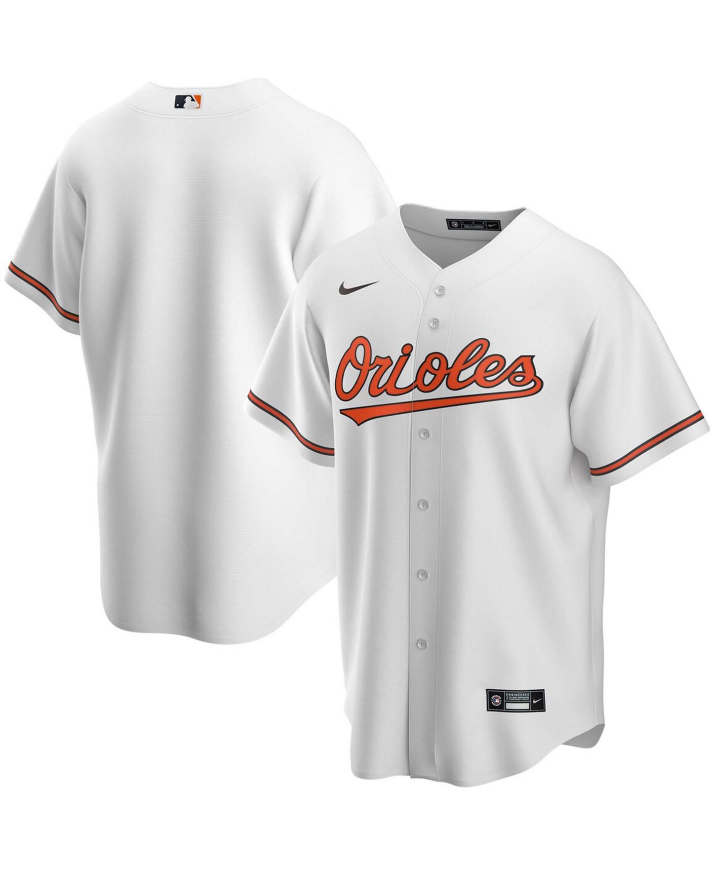 Мужской топ Nike White Baltimore Orioles Home Replica Team Jersey — фото 1