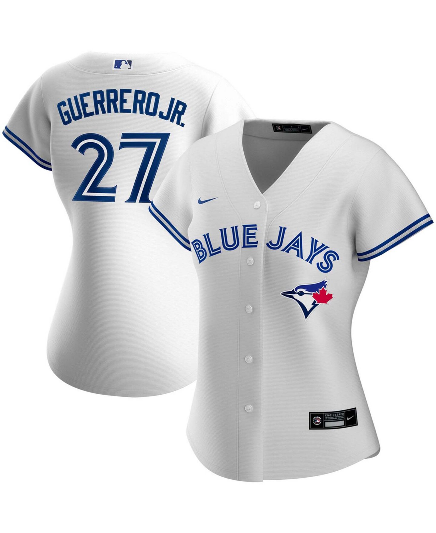 Женский топ Nike Vladimir Guerrero Jr. White Toronto Blue Jays Home Replica Player Jersey — фото 1