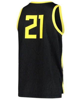 Men's #21 Oregon Ducks Team Replica Basketball Jersey