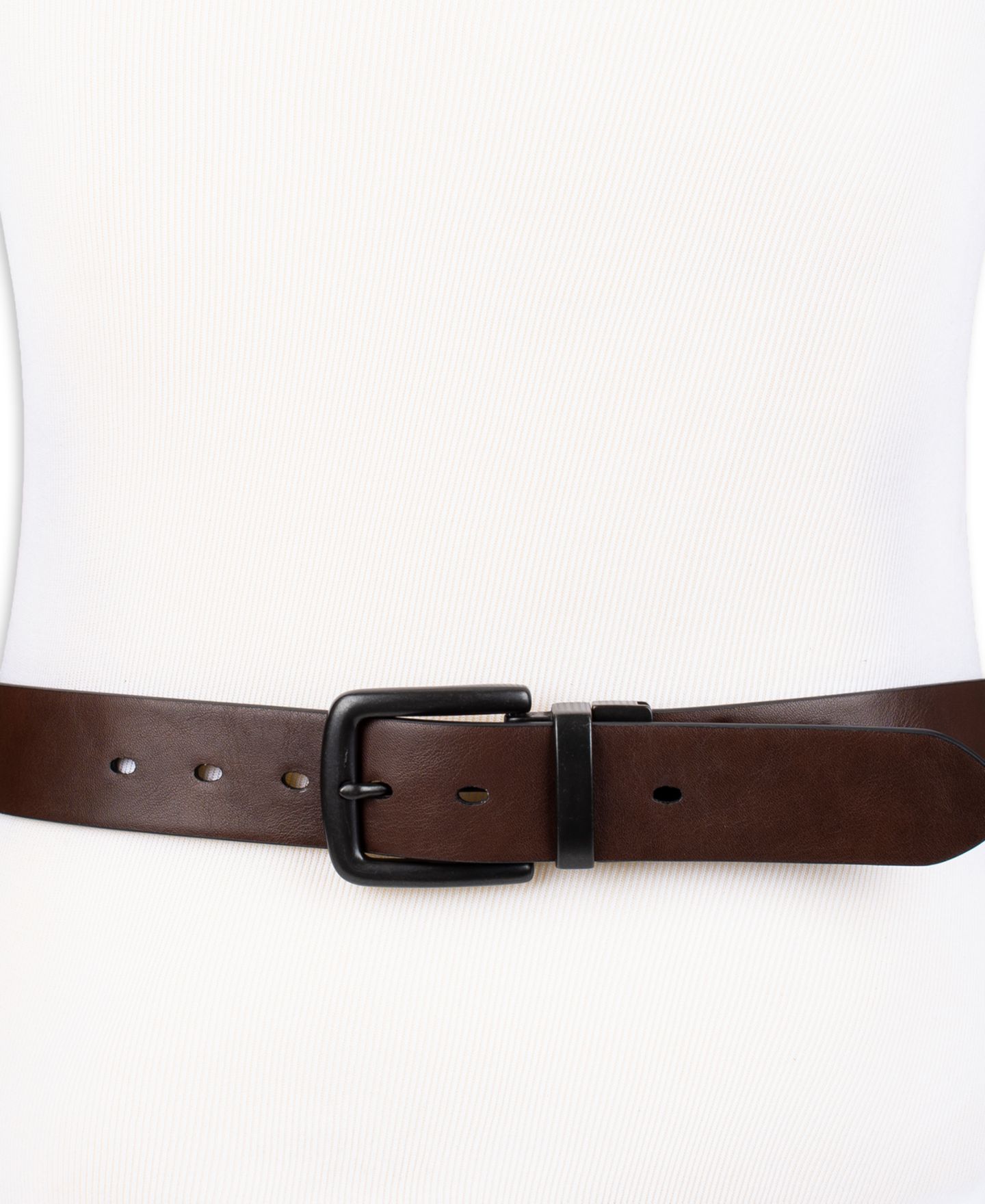 Мужской ремень Levi's Reversible Belt, цвет: Чёрный / Коричневый — фото 6