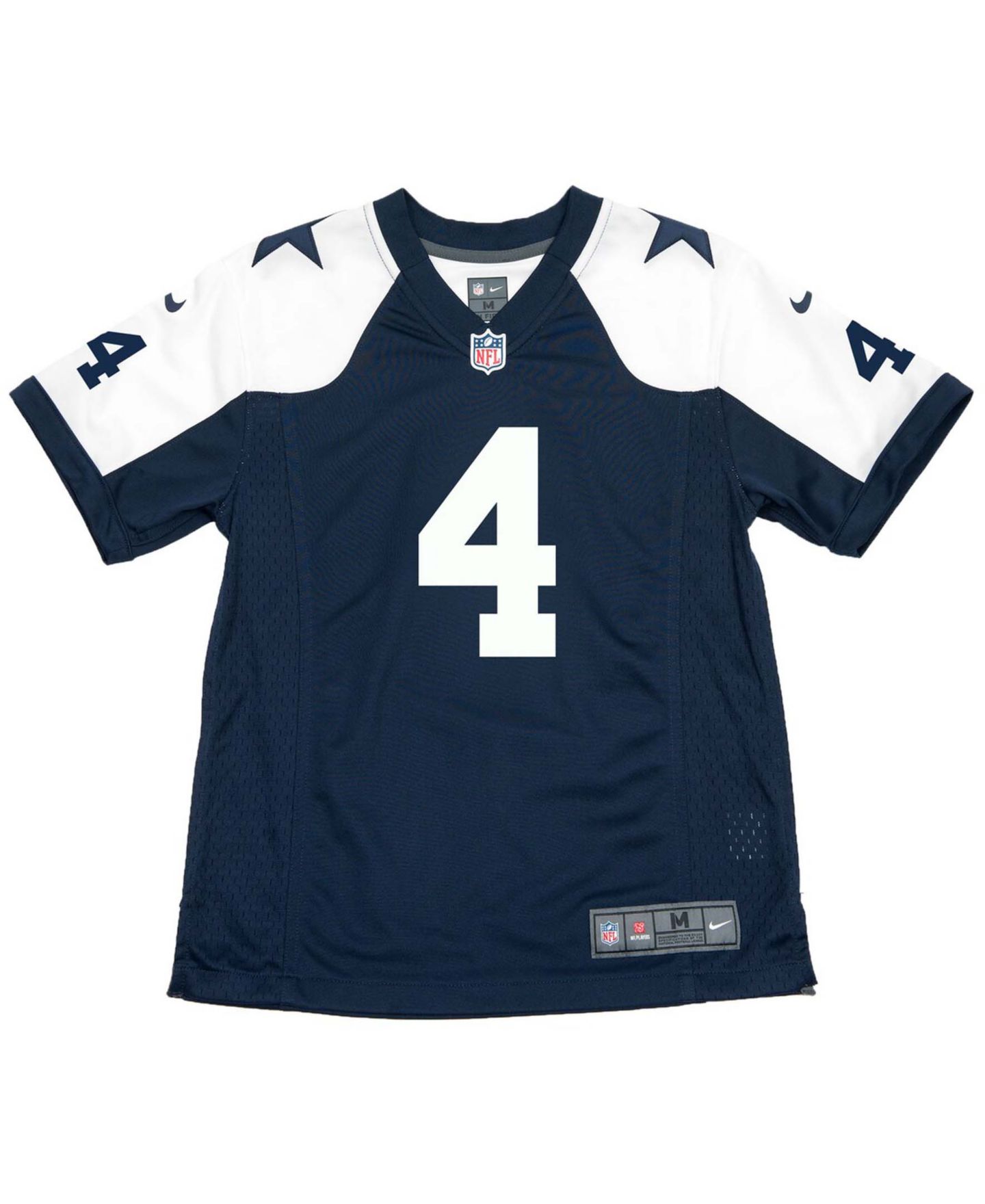 Детское джерси Nike Dak Prescott Dallas Cowboys Throwback Game, цвет: Тёмно-синий — фото 5