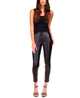 Michael Kors - Faux-Leather-Front Leggings