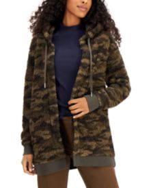 Printed Faux-Sherpa Jacket 