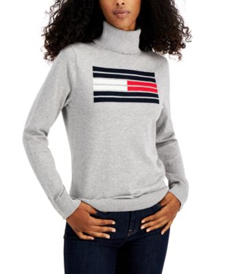 Logo Cotton Turtleneck Sweater