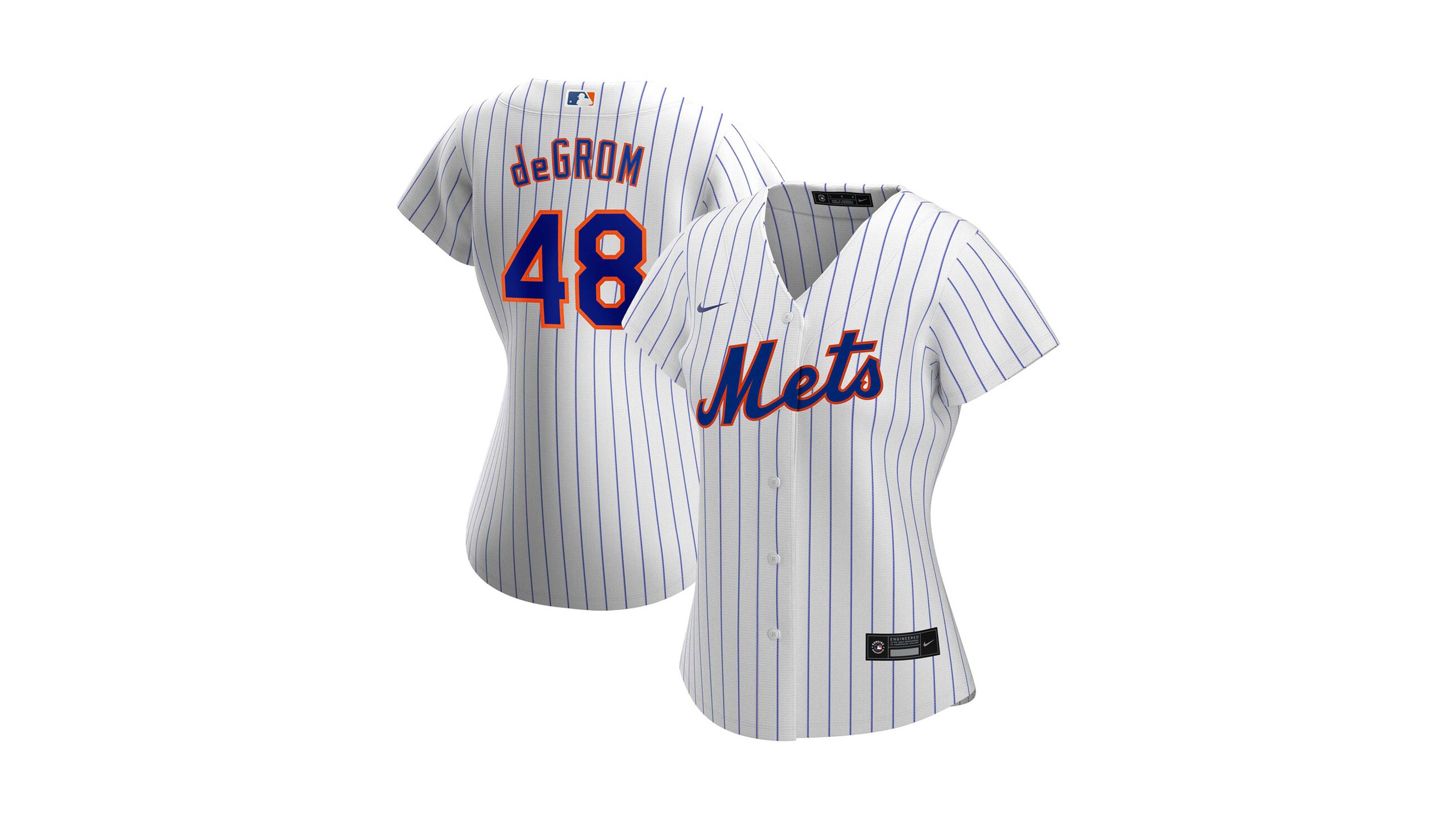 Women's Jacob Degrom White New York Mets Home Replica Player Jersey