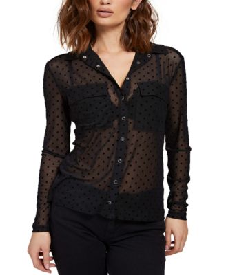 guess sheer top