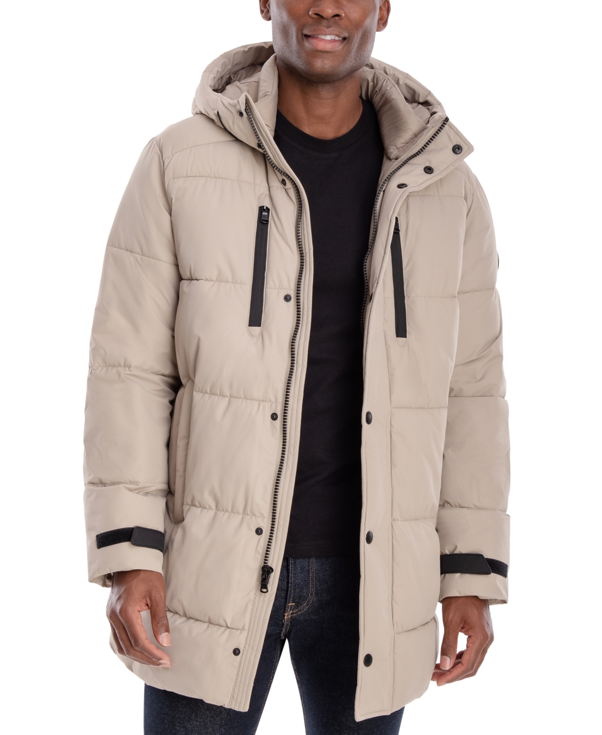 Michael Kors Michael  Men's Holland Hooded Parka In Taupe