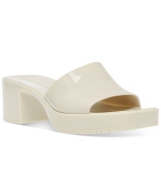 steve madden jelly sandals white