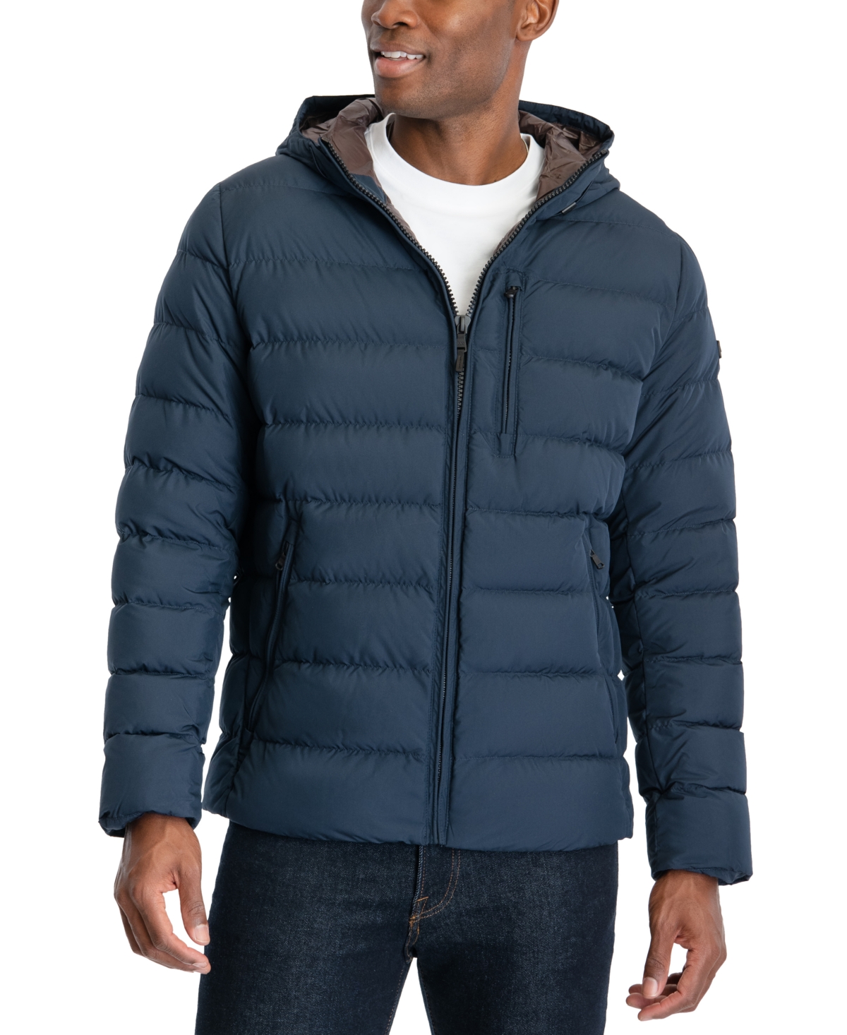 Michael Kors Men's Hooded Puffer Jacket, Created For Macy's