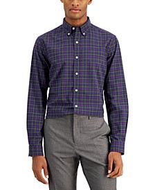 Men's Slim Fit Cotton Shorter-Length Dress Shirt, Created for Macy's 