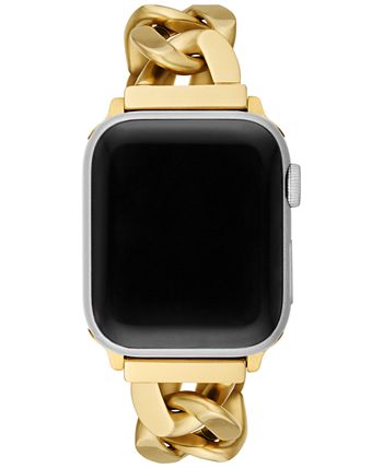 Tory Burch Women's Gold-Tone Stainless Steel Link Bracelet For Apple Watch®  38mm/40mm & Reviews - All Watches - Jewelry & Watches - Macy's