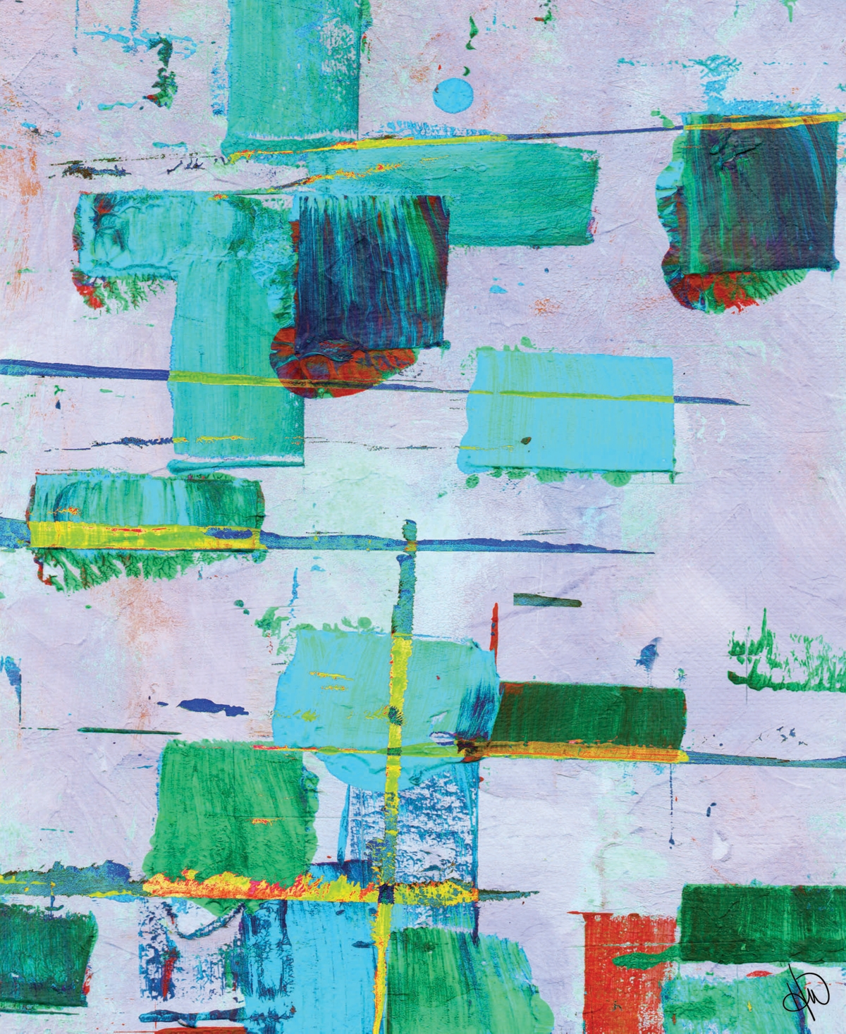 creative-gallery-mikado-abstract-in-teal-blue-green-on-light-purple