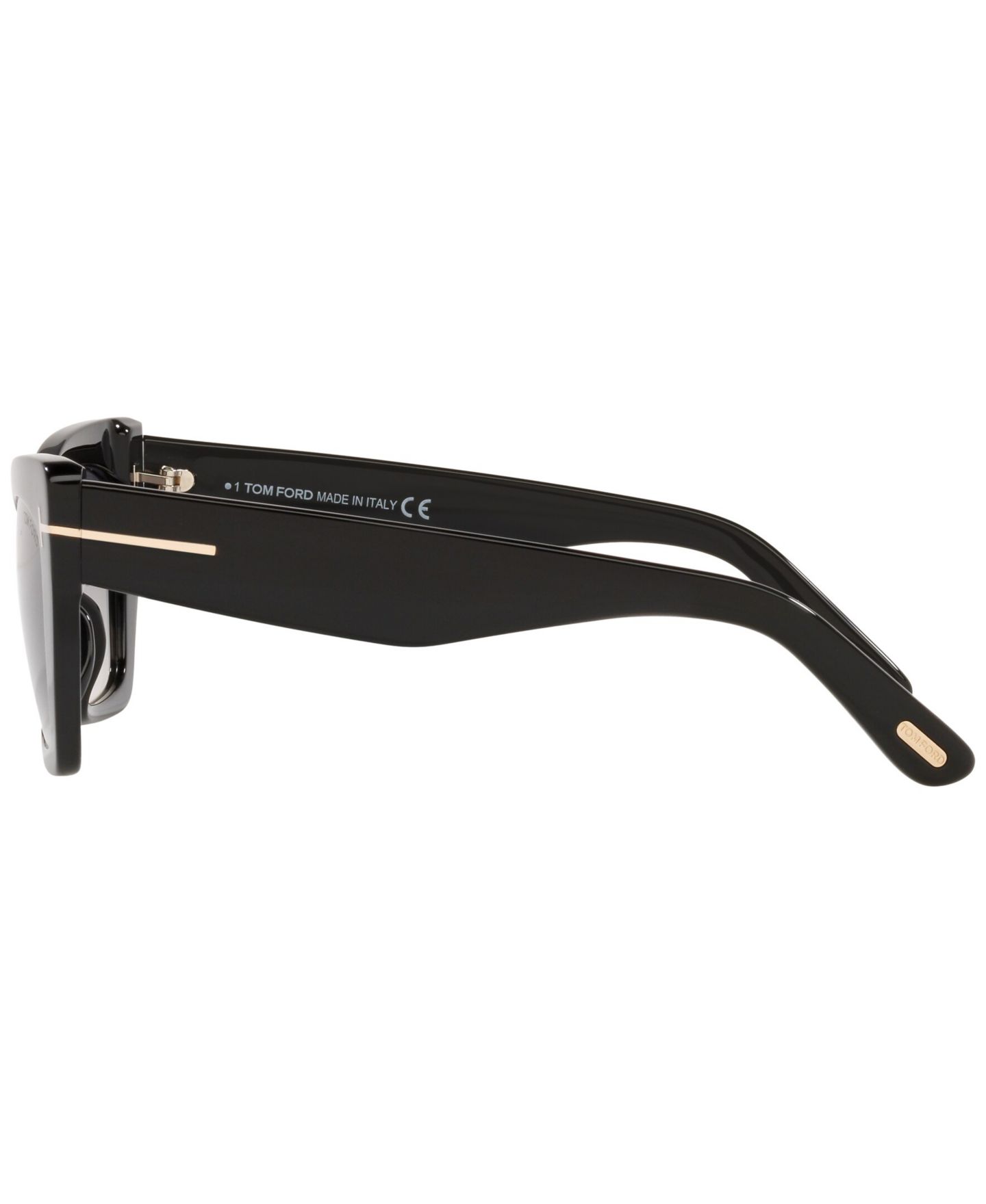 Женские солнцезащитные очки Tom Ford Sunglasses, TR001312, цвет: Чёрный блестящий — фото 3