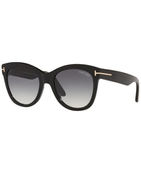 Женские солнцезащитные очки Tom Ford Sunglasses, TR001310 54, цвет: Чёрный блестящий