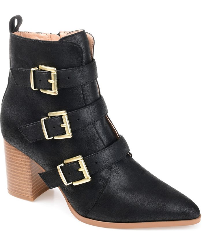 Journee collection outlet strap bootie