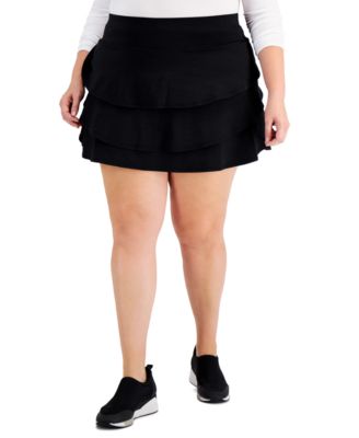 ID Ideology Plus Size Ruffled Skort 