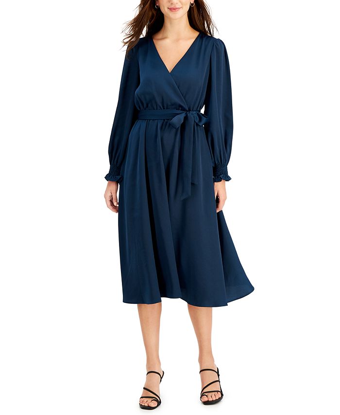 Taylor Belted Midi Dress & Face Mask - Macy's