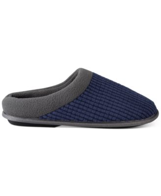 Waffle-Knit Fleece-Lined Clog Slippers 