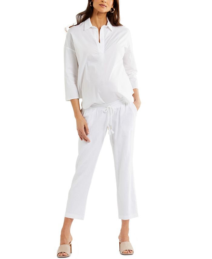 A Pea in the Pod Under-Belly Cropped Maternity Pants - Macy's