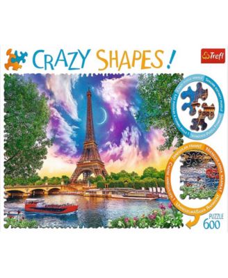 Trefl Crazy Shape Jigsaw Puzzle Sky Over Paris, 600 Pieces