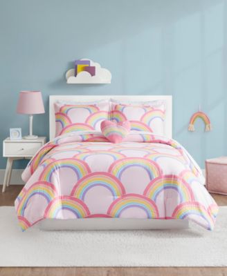 rainbow bed set twin