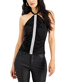 Ruched Shine Halter Top, Created for Macy's