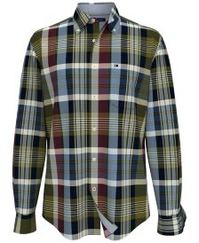 Men's Jarvis Classic-Fit TH Flex Stretch Plaid Shirt