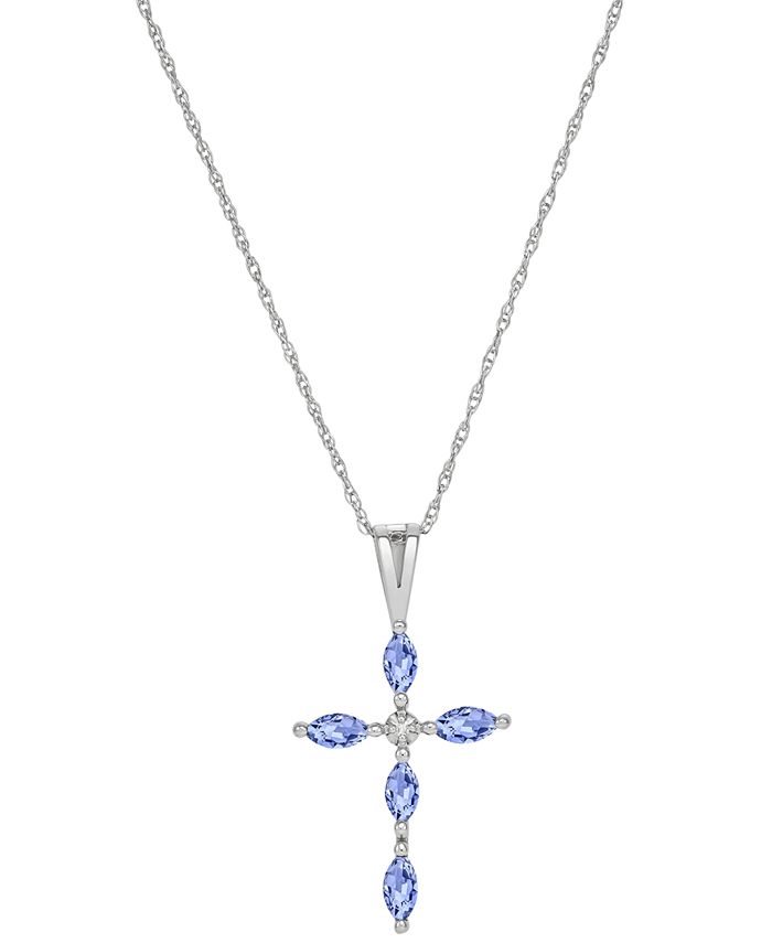 Macys best sale tanzanite necklace