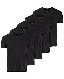 Men&apos;s 5-Pk&period; Moisture-Wicking Solid V-Neck T-Shirts&comma; Created for Macy&apos;s