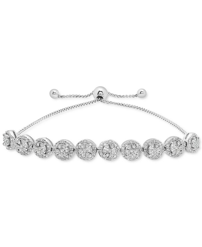 Macys diamond deals bolo bracelet