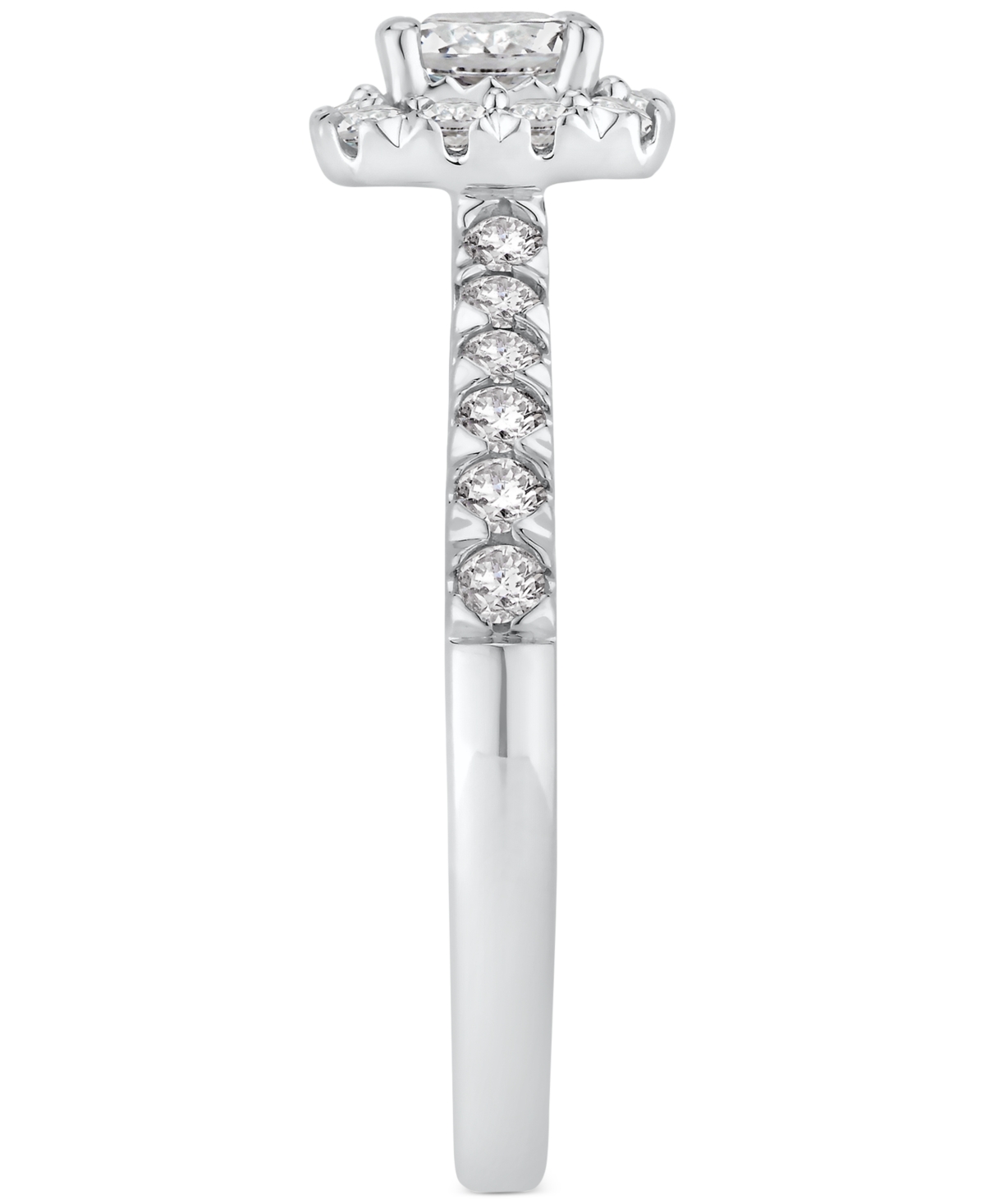 Diamond Princess Halo Bridal Set (1 ct. t.w.) in 14k White or Yellow Gold
