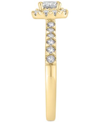 Diamond Princess Halo Bridal Set (1 ct. t.w.) in 14k White or Yellow Gold