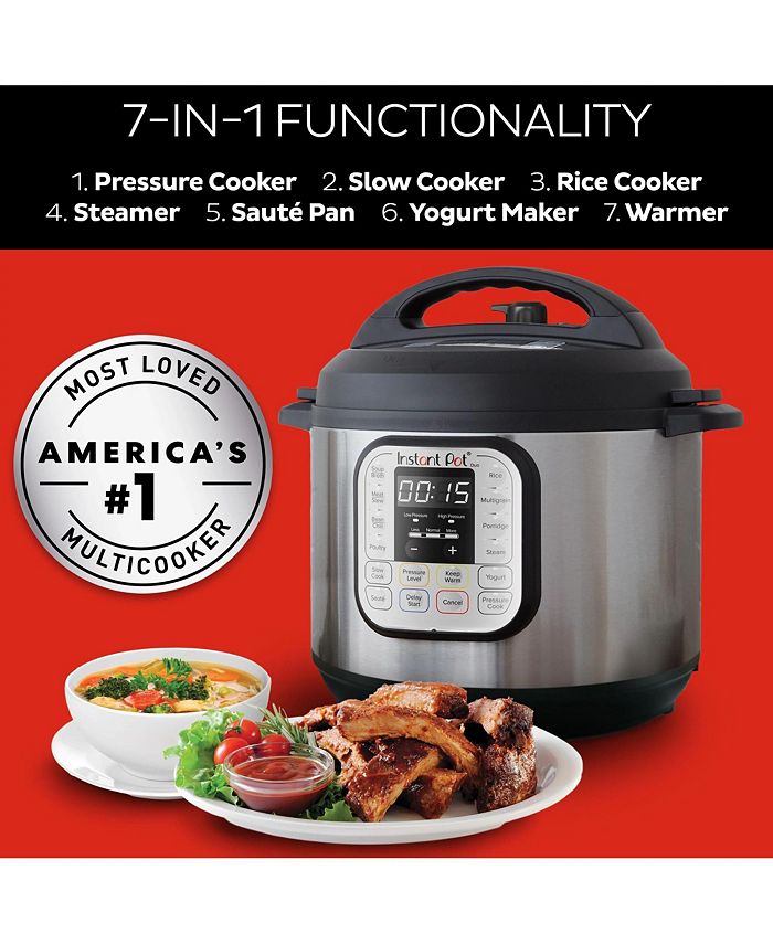 Instant Pot DUO60 Black Stainless 6-Quart 7-in-1 Multi-Use