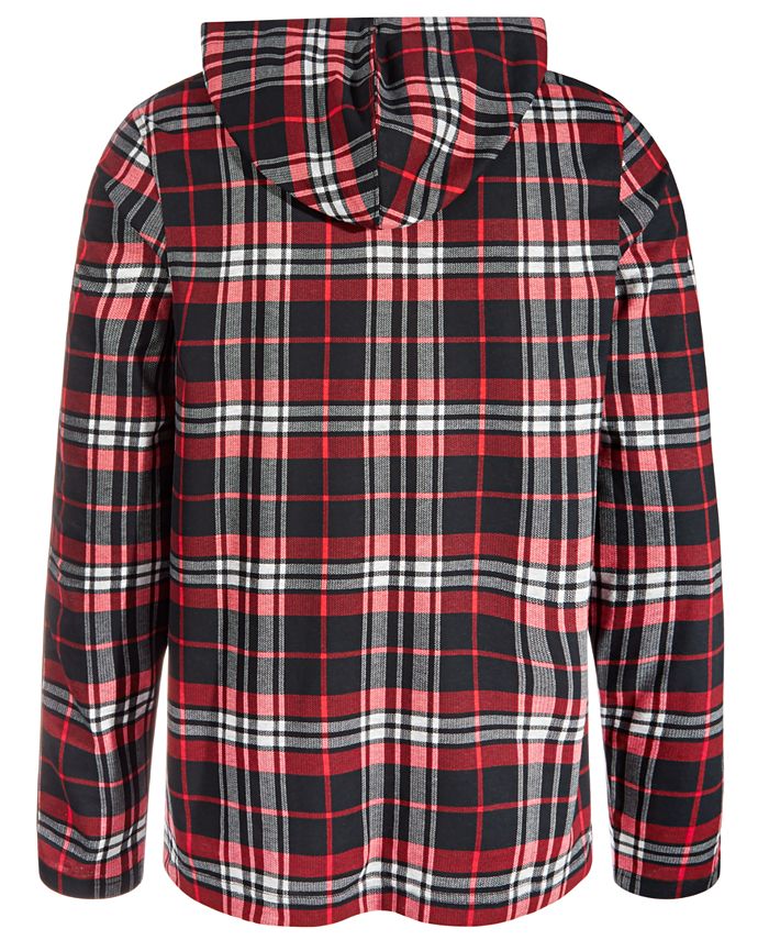 Michael Kors Men's Holiday Plaid Pajama Hoodie Macy's